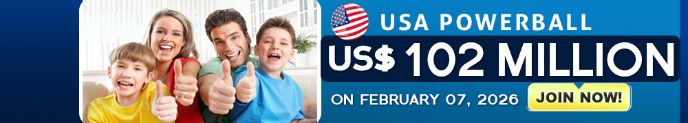 Start Winning BIGGER MULTI-MILLION Jackpots US$ 102 Million from USA Powerball on February 07!