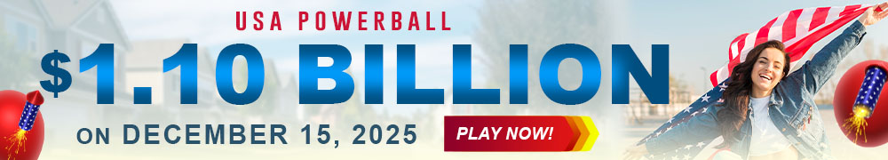 Start Winning BIGGER MULTI-MILLION Jackpots US$ 1.10 Billion from USA Powerball on December 15!