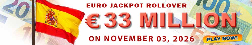 EuroJackpot: EUR 33 Million on November 03, 2026