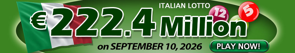 Another Rollover for Italian Lotto - PLAY NOW