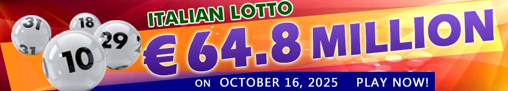 Another Rollover for Italian Lotto - PLAY NOW