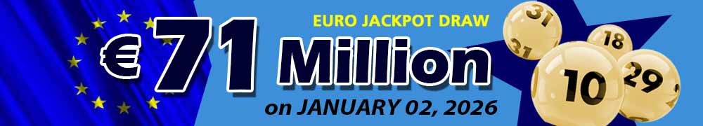 EuroJackpot: EUR 71 Million on January 02, 2026