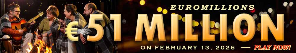 Euro Millions Rollover EUR 51 Million on February 13, 2026