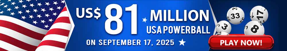 Start Winning BIGGER MULTI-MILLION Jackpots US$ 81 Million from USA Powerball on September 17!