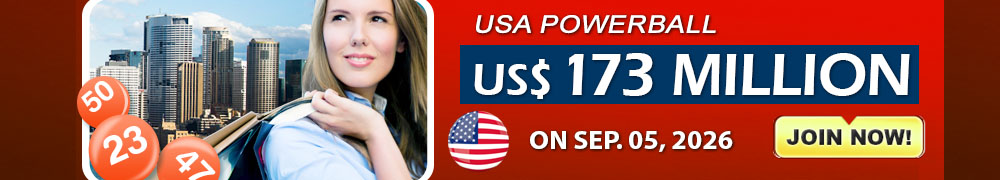 Start Winning BIGGER MULTI-MILLION Jackpots US$ 173 Million from USA Powerball on September 05, 2026!