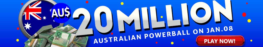 AU$ 20 Million on January 08, 2026 in the Australian Powerball Draw