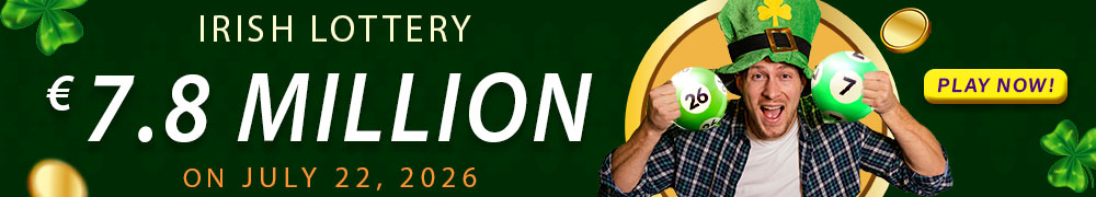 Try your luck for the next Irish lotto draw with an estimated jackpot of EUR 7 Million!