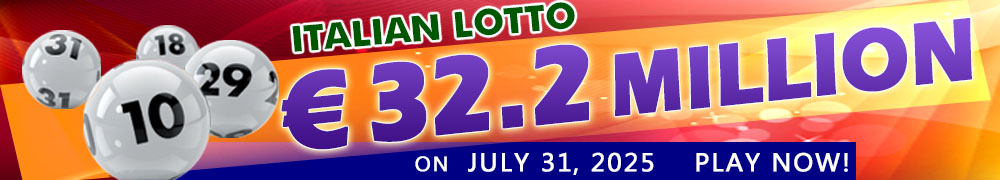 Another Rollover for Italian Lotto - PLAY NOW