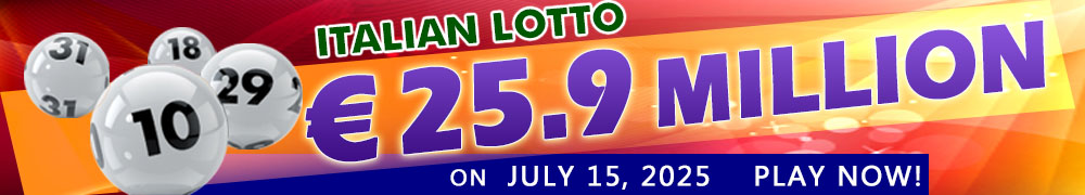 Another Rollover for Italian Lotto - PLAY NOW