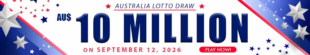 Australia Gold Lotto Guaranteed Jackpot - AUD 10 Million on September 12! Join Now