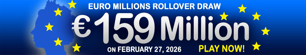 Euro Millions Rollover EUR 159 Million on February 27, 2026