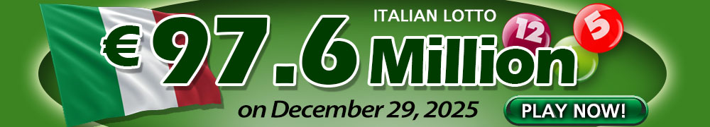 Another Rollover for Italian Lotto - PLAY NOW