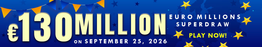 Euro Millions Superdraw EUR 130 Million on September 25, 2026