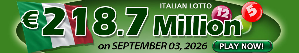 Another Rollover for Italian Lotto - PLAY NOW