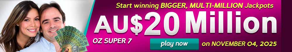 Start Winning BIGGER, MULTI-MILLIONS Jackpots AU$ 20 Million on November 04, 2025!
