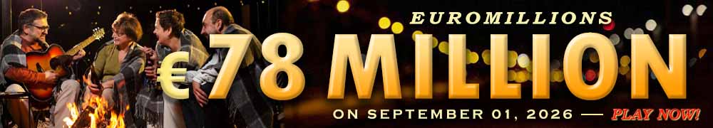 Euro Millions Rollover EUR 78 Million on September 01, 2026