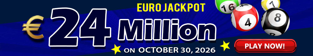 EuroJackpot: EUR 24 Million on October 30, 2026