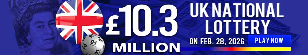 UK Lotto now at GBP 10.3 Million for the draw on February 28!
