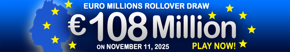 Euro Millions Rollover EUR 108 Million on November 11, 2025