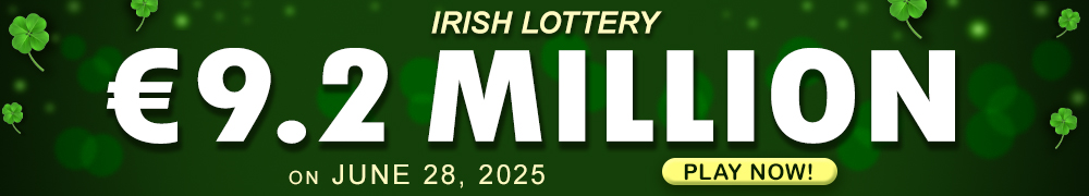 Try your luck for the next Irish lotto draw with an estimated jackpot of EUR 9.2 Million!