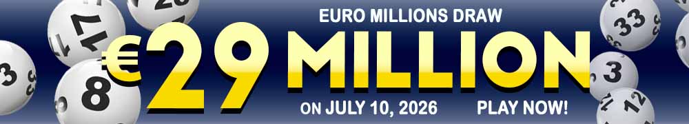 Euro Millions Rollover EUR 29 Million on July 10, 2026