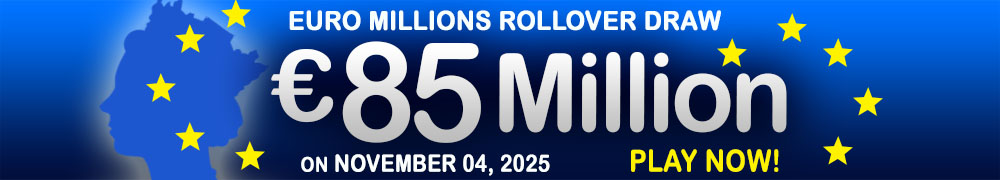 Euro Millions Rollover EUR 85 Million on November 04, 2025
