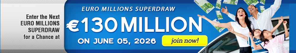 Euro Millions Superdraw EUR 130 Million on June 05, 2026