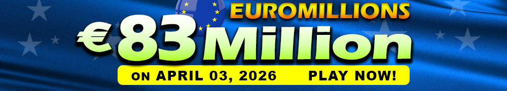 Euro Millions Rollover EUR 83 Million on April 03, 2026