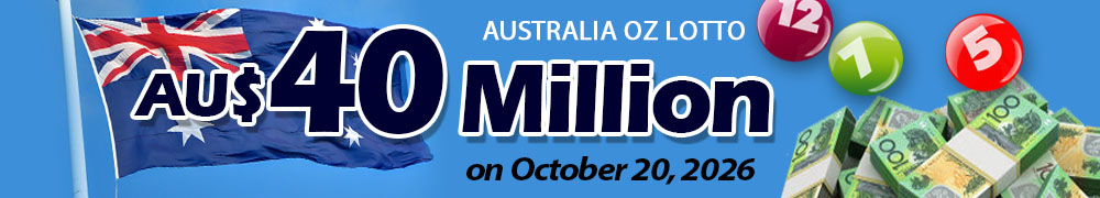Start Winning BIGGER, MULTI-MILLIONS Jackpots AU$ 40 Million on October 20, 2026!
