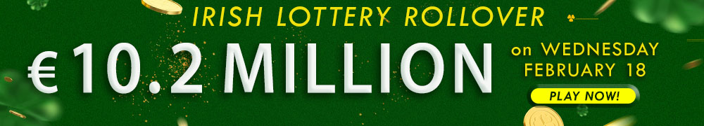 Try your luck for the next Irish lotto draw with an estimated jackpot of EUR 10.2 Million!