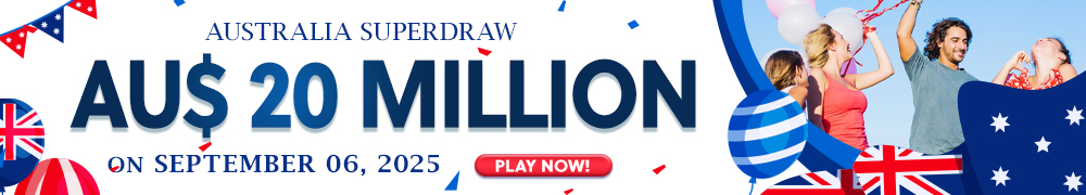 Australian Superdraw Guaranteed Jackpot - AUD 20 Million on September 06, 2025! Join Now