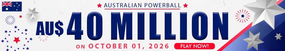 AU$ 40 Million on October 01, 2026 in the Australian Powerball Draw
