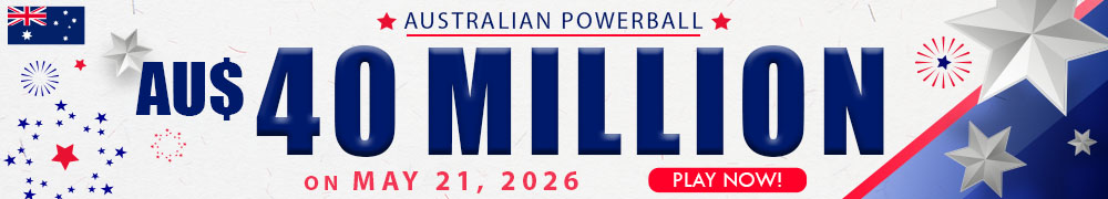 AU$ 40 Million on May 21, 2026 in the Australian Powerball Draw