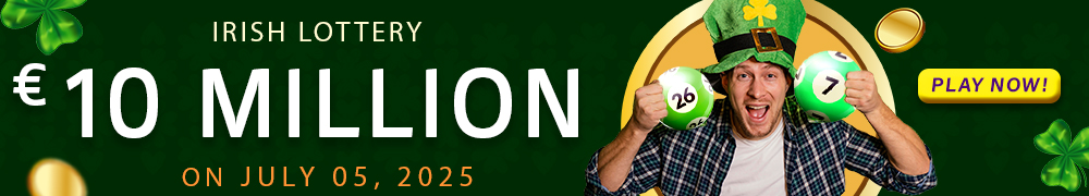 Try your luck for the next Irish lotto draw with an estimated jackpot of EUR 10 Million!