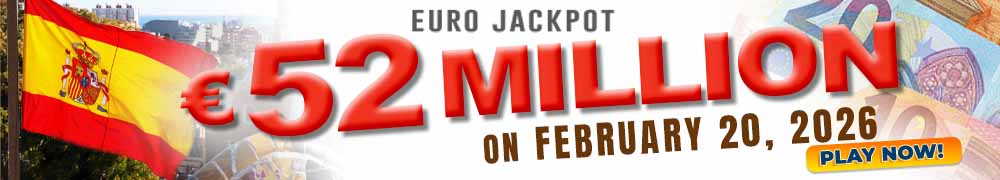 EuroJackpot: EUR 52 Million on February 20, 2026