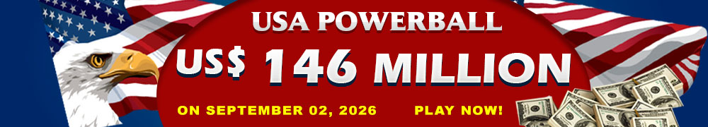 Start Winning BIGGER MULTI-MILLION Jackpots US$ 146 Million from USA Powerball on September 02, 2026!