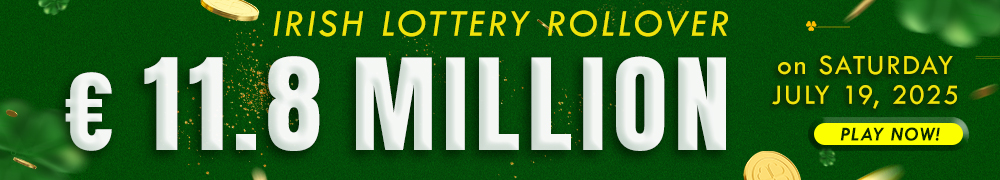 Try your luck for the next Irish lotto draw with an estimated jackpot of EUR 11.8 Million!
