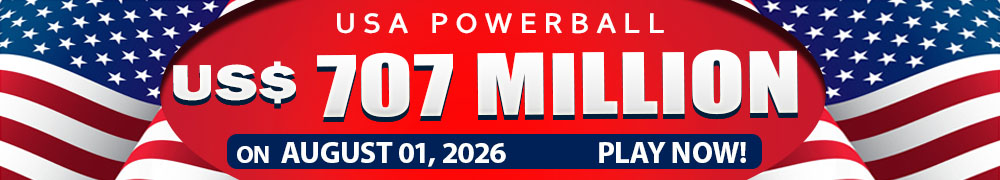 Start Winning BIGGER MULTI-MILLION Jackpots US$ 707 Million from USA Powerball on August 01, 2026!