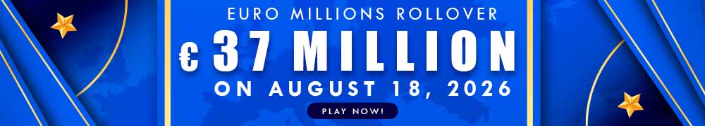 Euro Millions Rollover EUR 37 Million on August 18, 2026