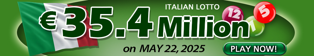 Another Rollover for Italian Lotto - PLAY NOW