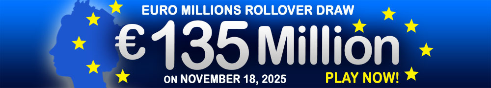 Euro Millions Rollover EUR 135 Million on November 18, 2025