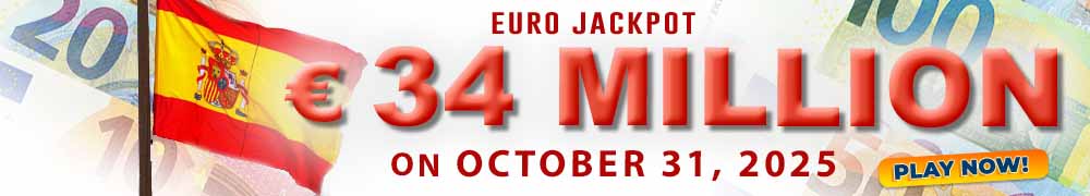 EuroJackpot: EUR 34 Million on October 31, 2025