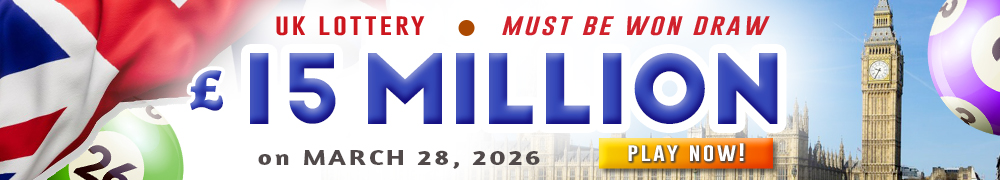 Win the Must Be Won UK draw at GBP 15 Million!