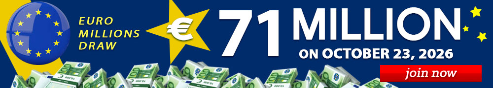 Euro Millions Rollover EUR 71 Million on October 23, 2026