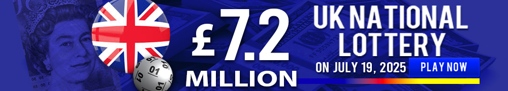 UK Lotto now at GBP 7.2 Million for the draw on July 19!