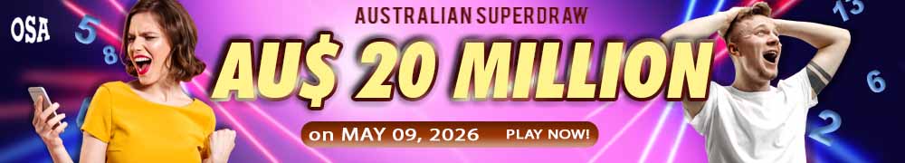Australian Superdraw Guaranteed Jackpot - AUD 20 Million on May 09, 2026. Join Now!