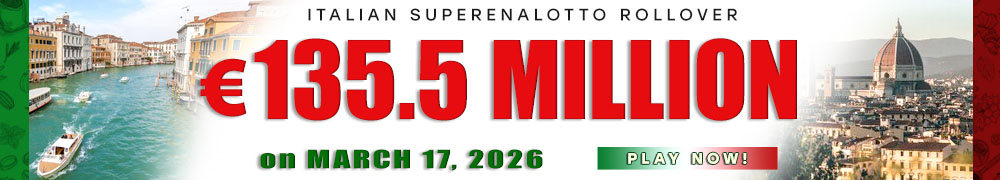 Another Rollover for Italian Lotto - PLAY NOW