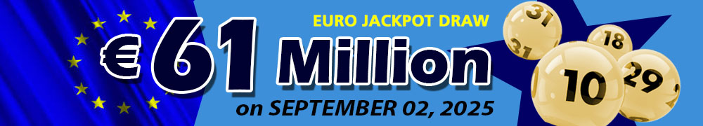 EuroJackpot: EUR 61 Million on September 02, 2025