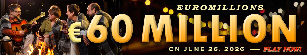 Euro Millions Rollover EUR 60 Million on June 26, 2026