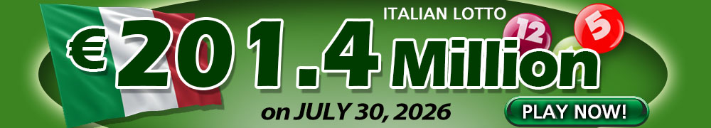 Another Rollover for Italian Lotto - PLAY NOW